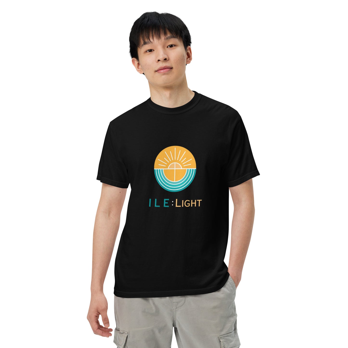 Men’s garment-dyed heavyweight t-shirt - Large Logo