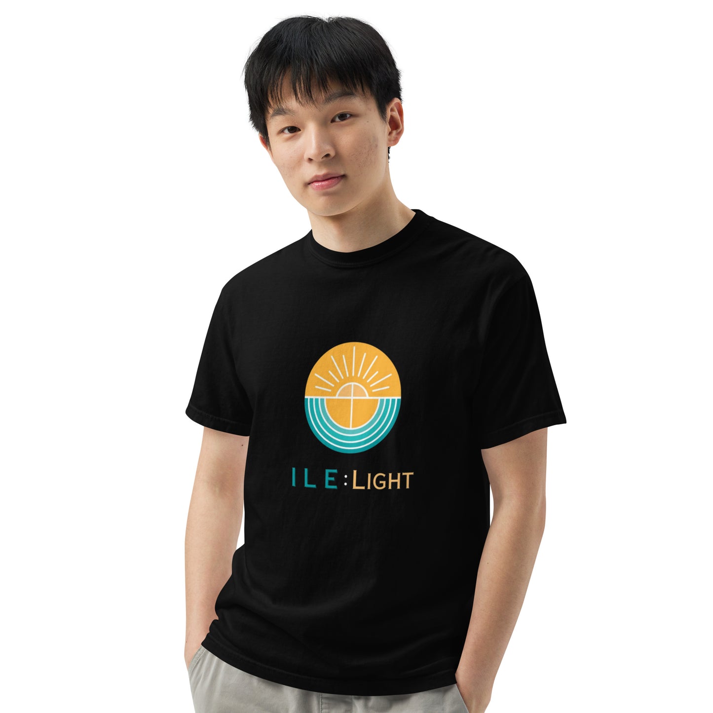 Men’s garment-dyed heavyweight t-shirt - Large Logo