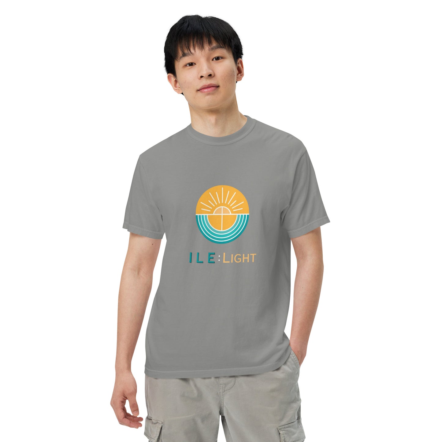 Men’s garment-dyed heavyweight t-shirt - Large Logo