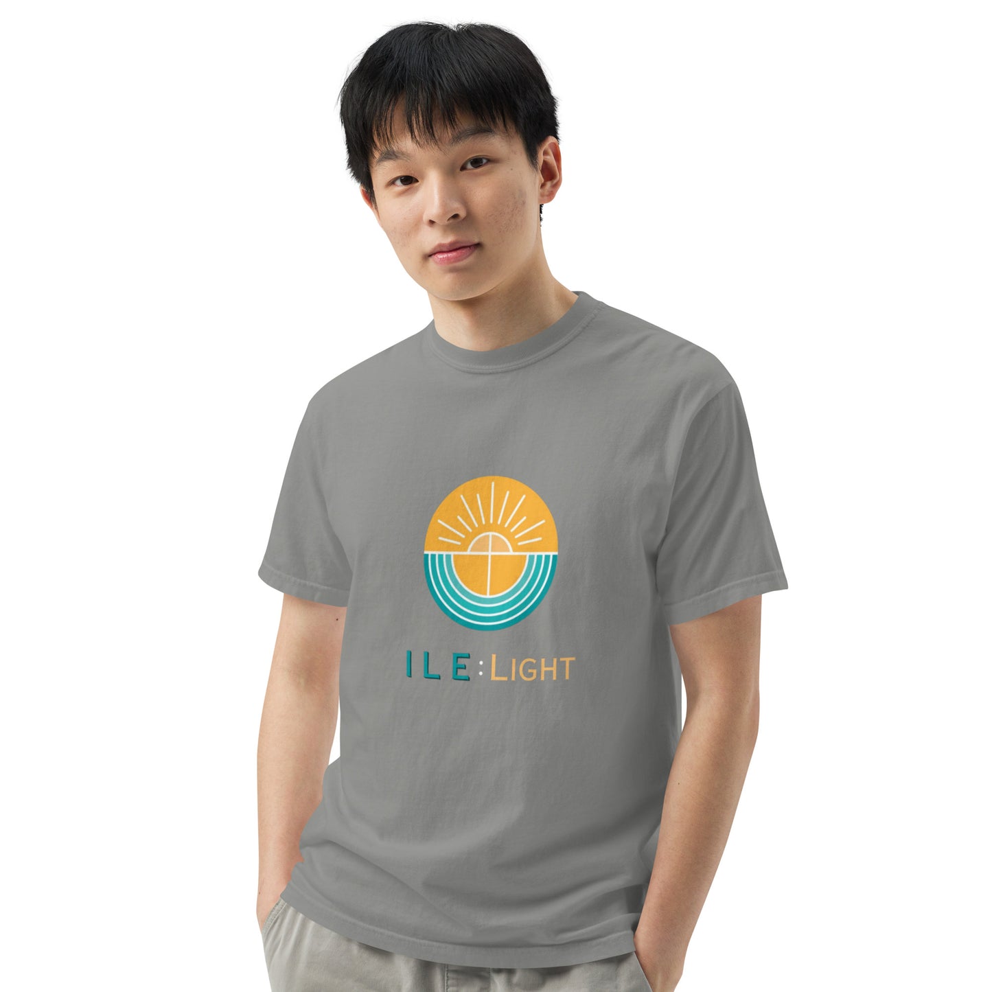 Men’s garment-dyed heavyweight t-shirt - Large Logo