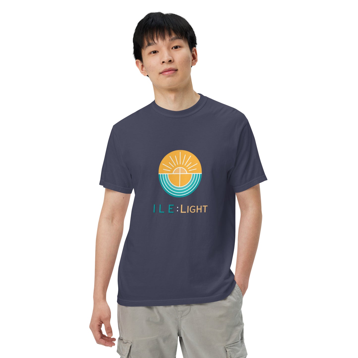 Men’s garment-dyed heavyweight t-shirt - Large Logo