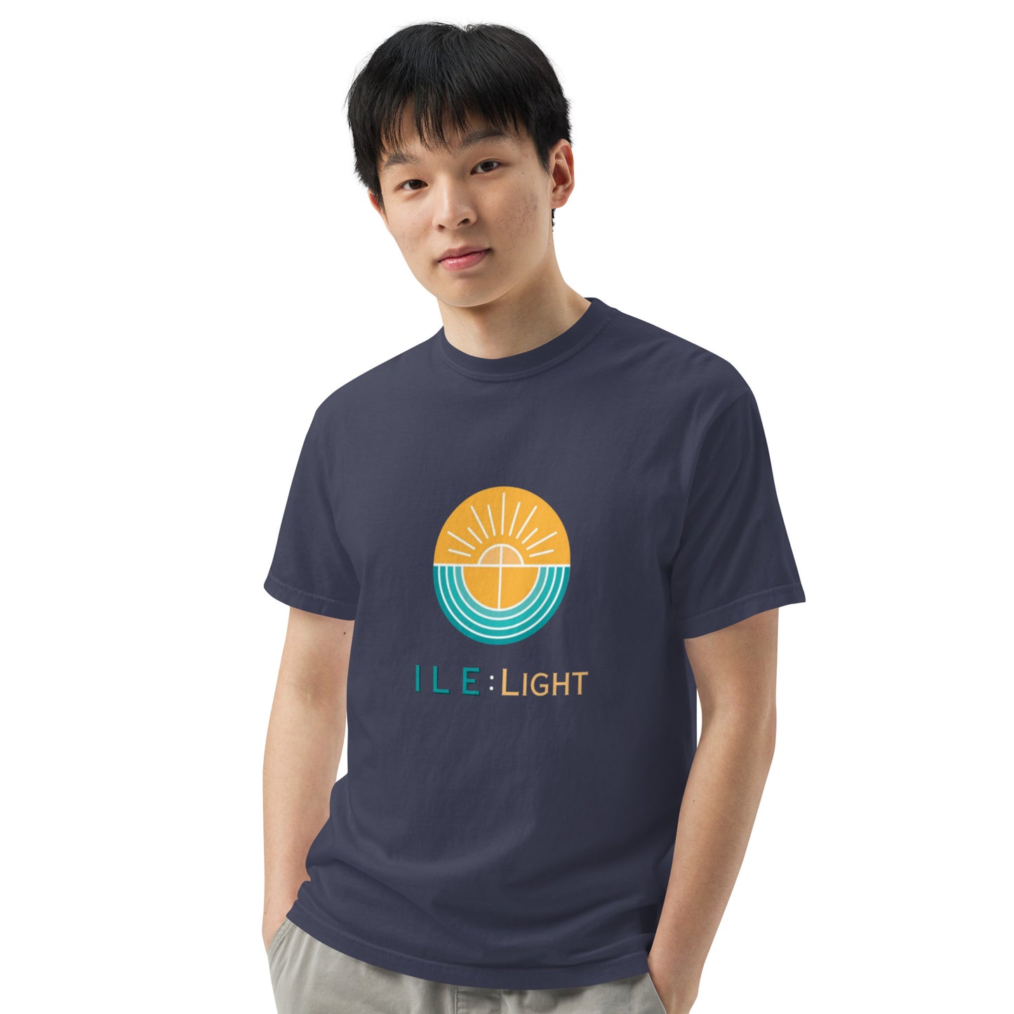 Men’s garment-dyed heavyweight t-shirt - Large Logo