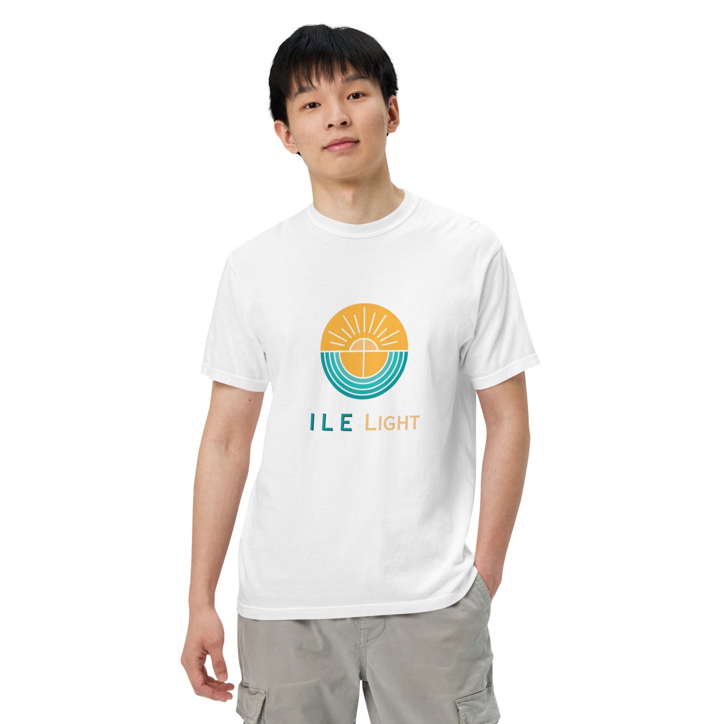 Men’s garment-dyed heavyweight t-shirt - Large Logo
