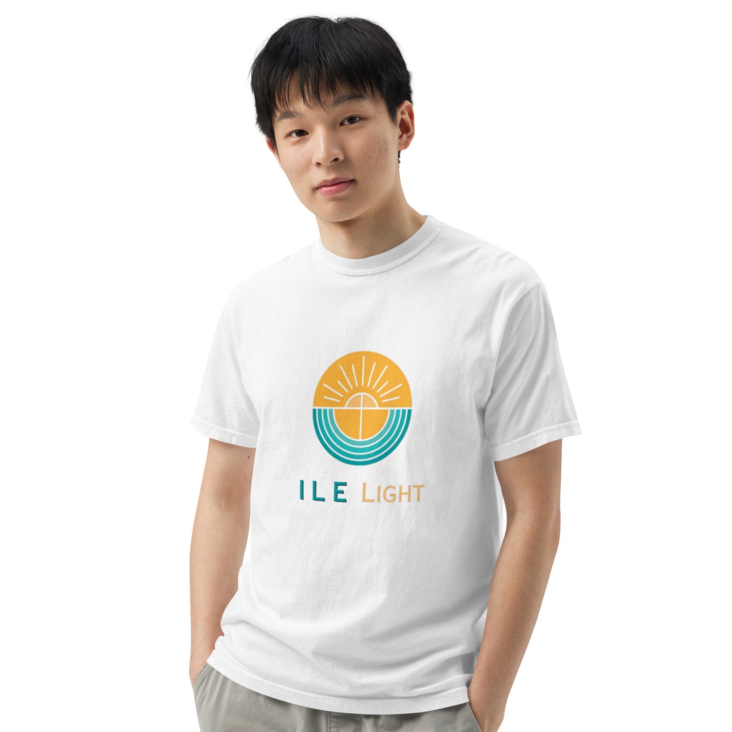 Men’s garment-dyed heavyweight t-shirt - Large Logo