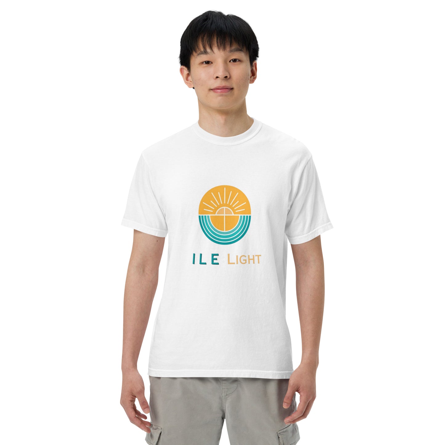 Men’s garment-dyed heavyweight t-shirt - Large Logo