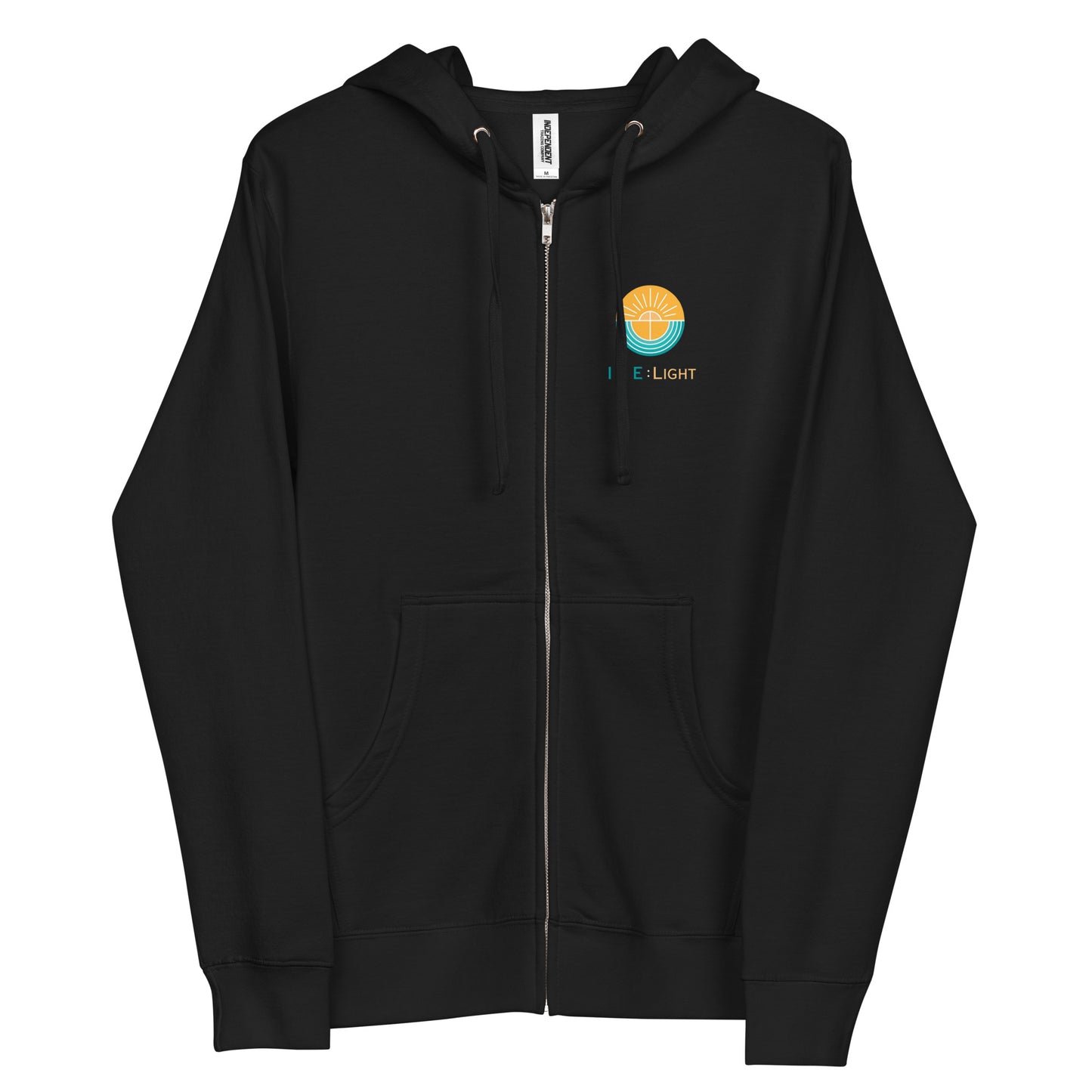 Unisex fleece zip up hoodie