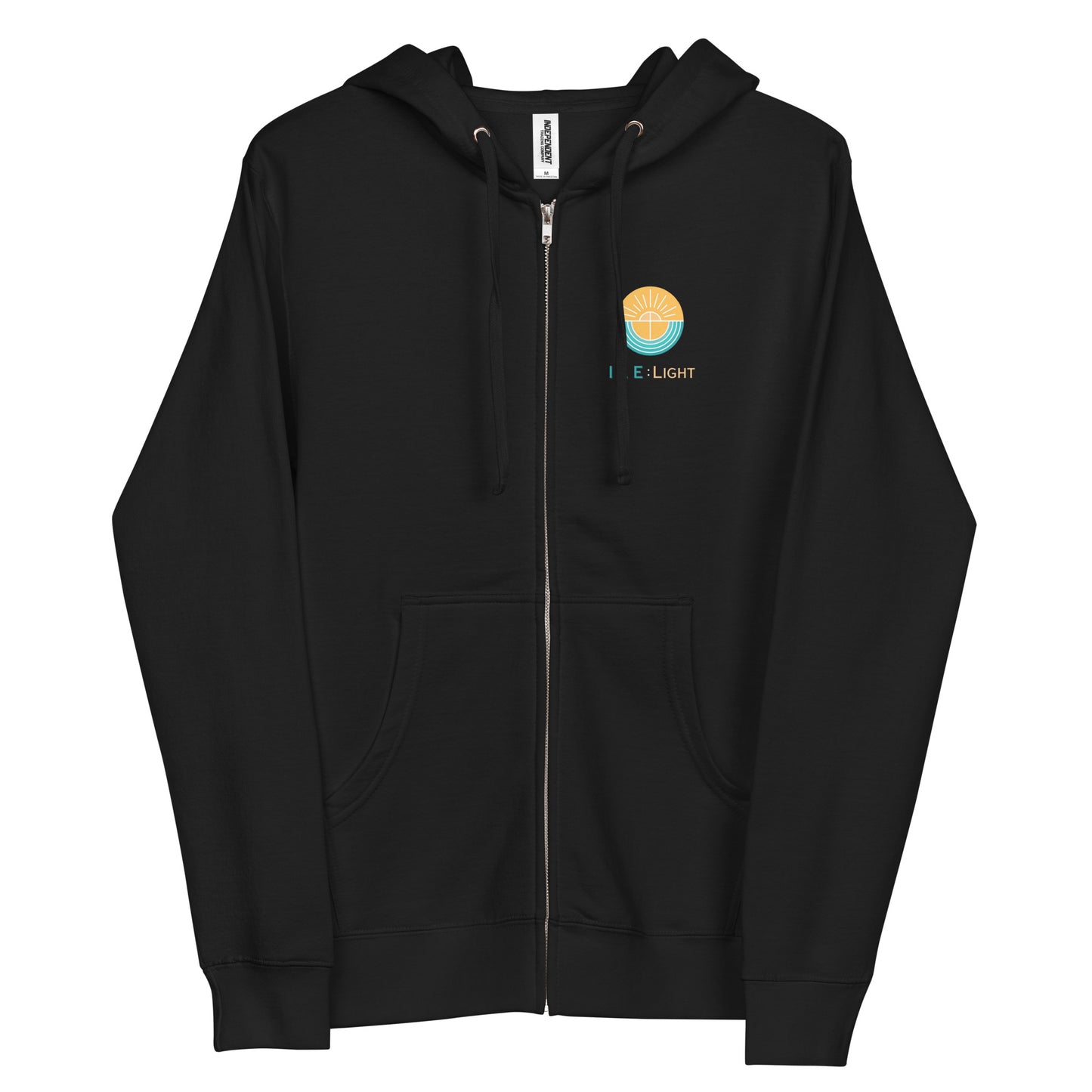 Unisex fleece zip up hoodie - Ephesians 5:8